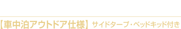 デリカD:5 P 2.2L ディーゼルターボ 4WD 【車中泊アウトドア仕様】サイドタープ・ベッドキット付き